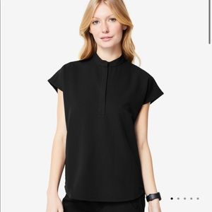 Figs Rafaela oversized scrub top - BLACK